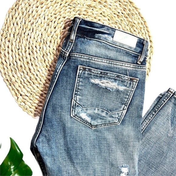 Cult of Individuality Distress Grunge Alter Ego High Rise Boyfriend Jean Size 26 - Picture 16 of 17